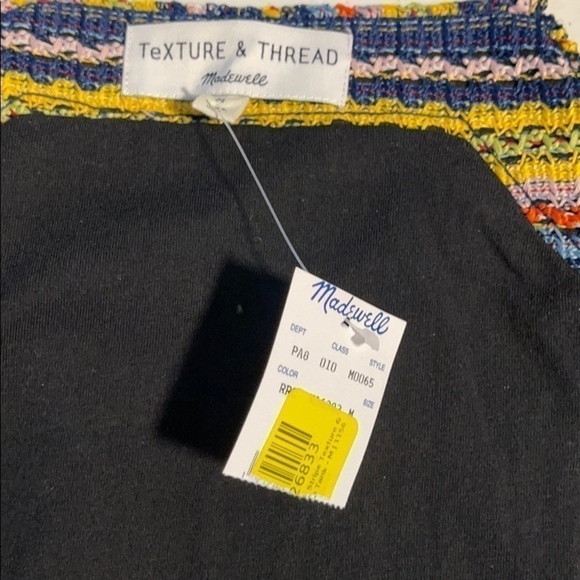 NEW Madewell Rainbow Crochet Stripe Tie-strap Tank US M - Picture 6 of 6